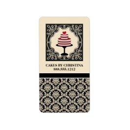 Panadería Etiquetas de productos comerciales {Cake