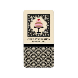 Panadería Etiquetas de productos comerciales {Cake