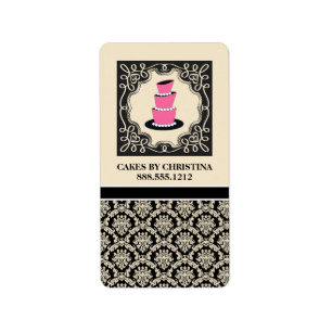 Panadería Etiquetas de productos comerciales {Cake