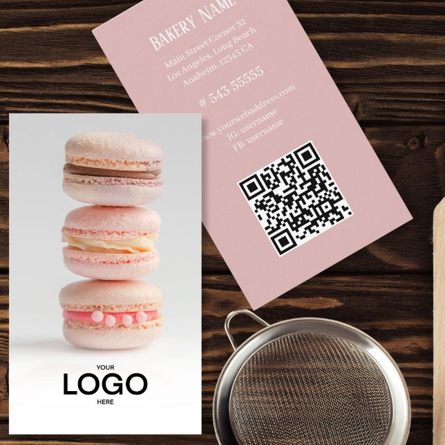 Panadería Foto logotipo qr código tarjeta de visit (Subido por el creador)