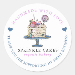 Panadería Gracias Pegatina Circular Clásico