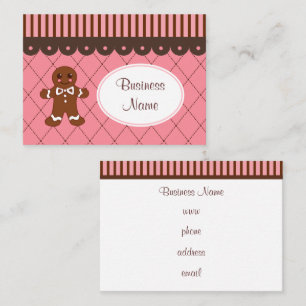 Panadería Tarjetas de visita Gingerbread