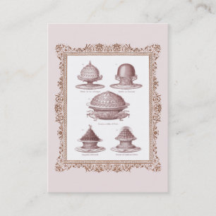 Panadero, tarjeta de visita del estilo del vintage