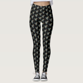 Panal de abeja (negro) - Leggings de cuerpo comple