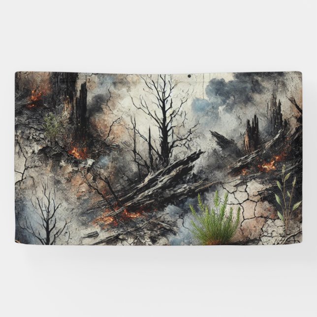 Pancarta abstracta de Art Fabric (Horizontal)