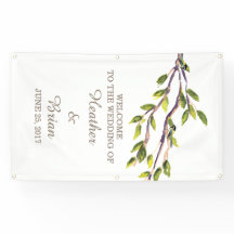 Pancarta Boda de ramas pinchadas