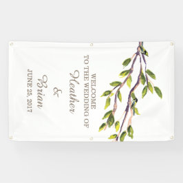 Pancarta Boda de ramas pinchadas