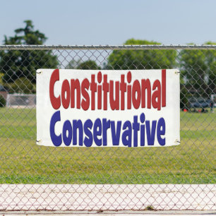 Pancarta conservadora constitucional