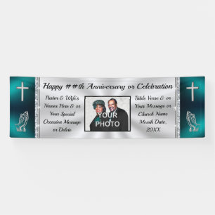 Pancarta de Aniversario de la IGLESIA personalizad
