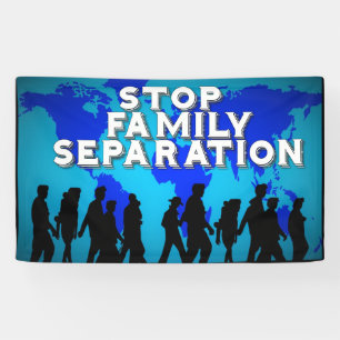 Pancarta de apoyo a inmigrantes y refugiados