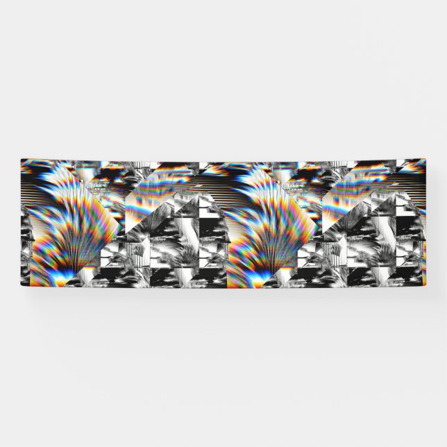 Pancarta de ataque con arco iris (Horizontal)