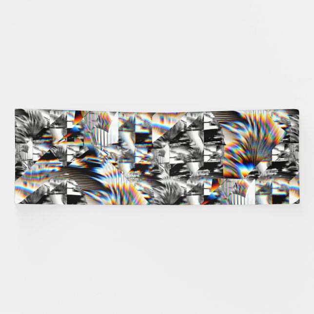 Pancarta de ataque con arco iris (Horizontal)