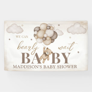 Pancarta de Baby Shower 'Apenas Podemos Esperar'