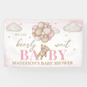 Pancarta de Baby Shower 'Apenas Podemos Esperar'