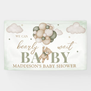 Pancarta de Baby Shower 'Apenas Podemos Esperar'