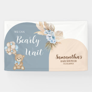Pancarta de Baby Shower de Niño 'Apenas Podemos Es