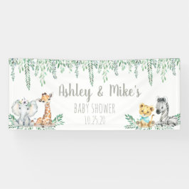 Pancarta de Baby Shower personalizada Neutral Jung