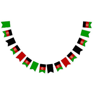 pancarta de bandera afgana