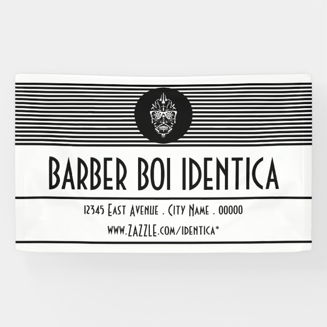 pancarta de barbershop barberboi (Horizontal)