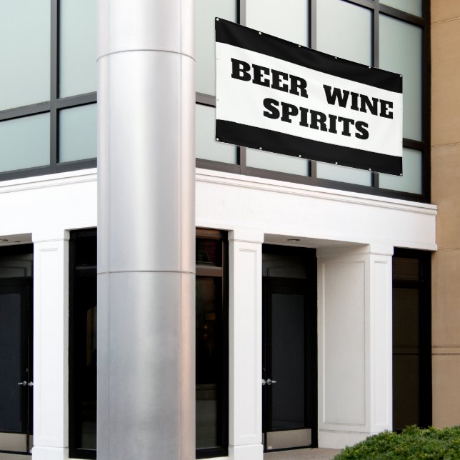 Pancarta de Beer Wine Spirits (Edificio exterior)