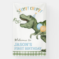 Pancarta de bienvenida al primer cumpleaños de Boy