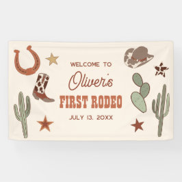Pancarta de bienvenida de cumpleaños de Wild West