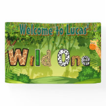 Pancarta de bienvenida Wild One