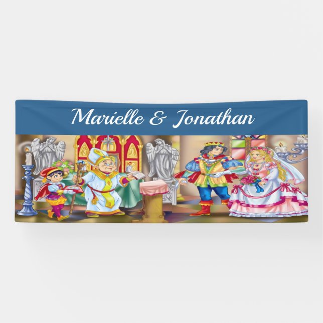 Pancarta de Boda/aniversario de Fairytale (Horizontal)