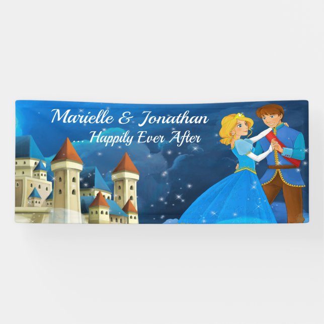 Pancarta de Boda/aniversario de Fairytale (Horizontal)