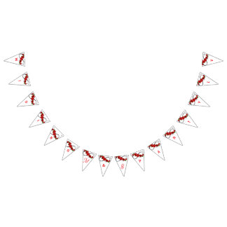 Pancarta de boda de rosa roja romántica – Letras d