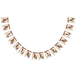 Pancarta de boots y novias burbujeantes para ser u