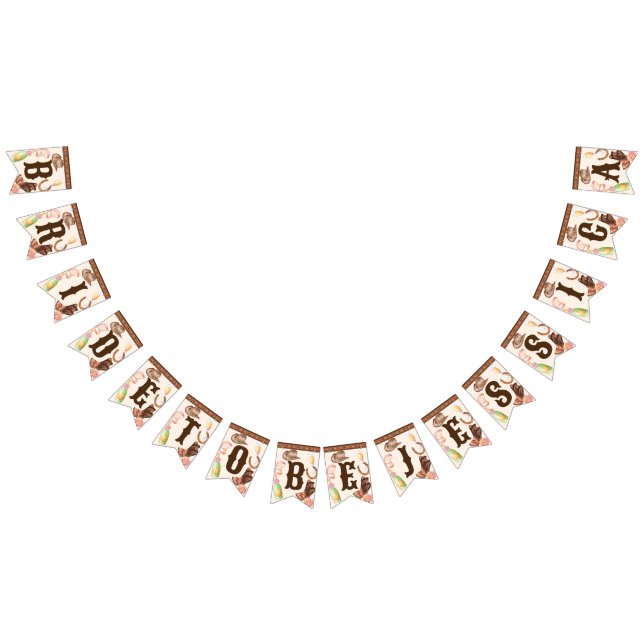 Pancarta de boots y novias burbujeantes para ser u (Todo)