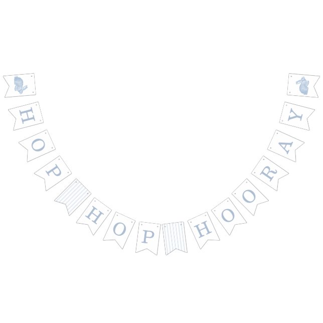 Pancarta de Bunny Frame de Semana Santa - Azul (Todo)