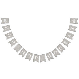 Pancarta de Bunny Frame Easter Bunner - Gris