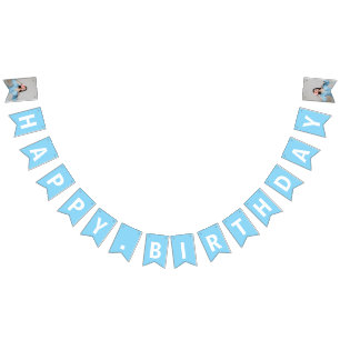 Pancarta de Bunting con foto de 30 años