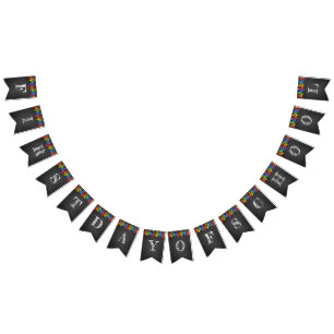 Pancarta De Bunting De Primer Día De La Escuela