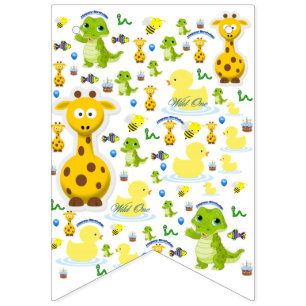 Pancarta de Bunting de Wild One Birthday