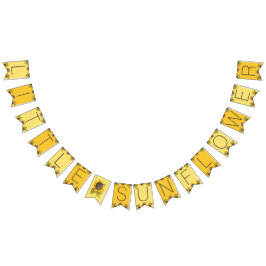 Pancarta de Bunting del Pequeño Fiesta de Girasol