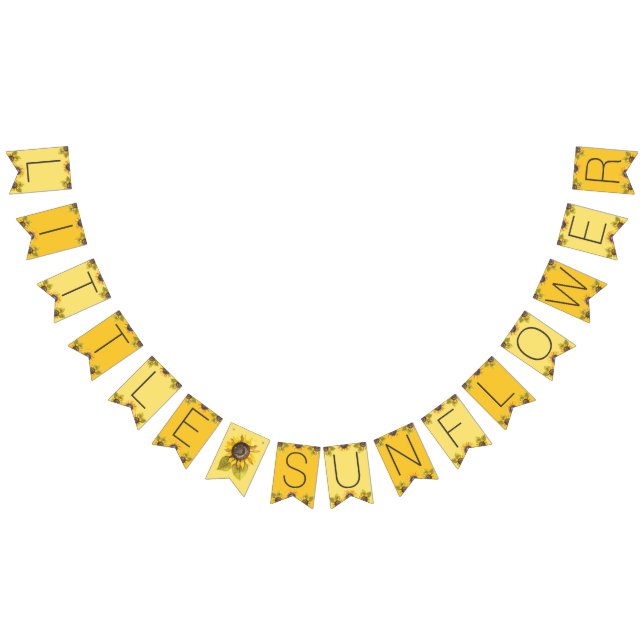 Pancarta de Bunting del Pequeño Fiesta de Girasol (Todo)