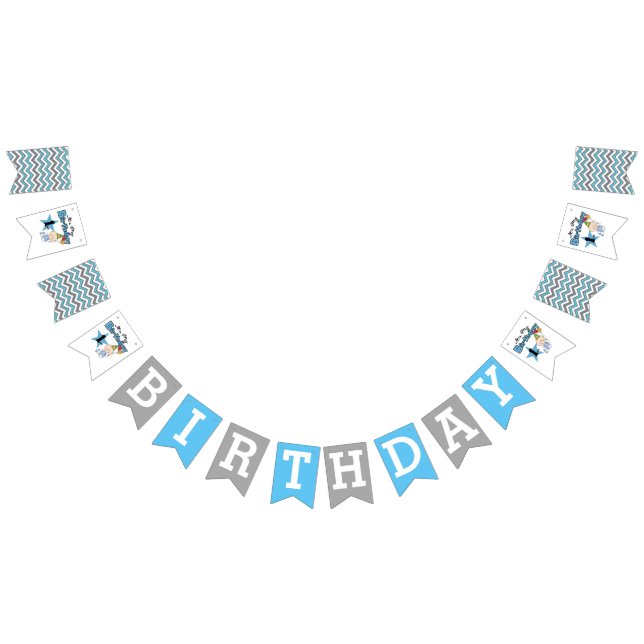 Pancarta de Bunting fiesta/Es mi primer cumpleaños (Todo)