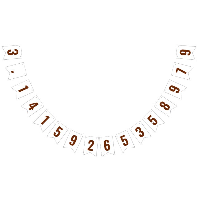 Pancarta De Bunting Pi 3.14 (Todo)