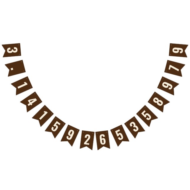 Pancarta De Bunting Pi 3.14 (Todo)