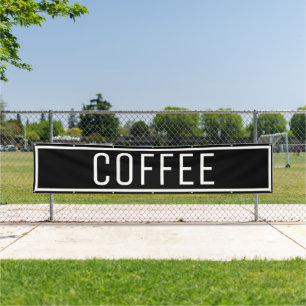 Pancarta de café negro