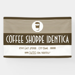pancarta de café para ir a una taza de café