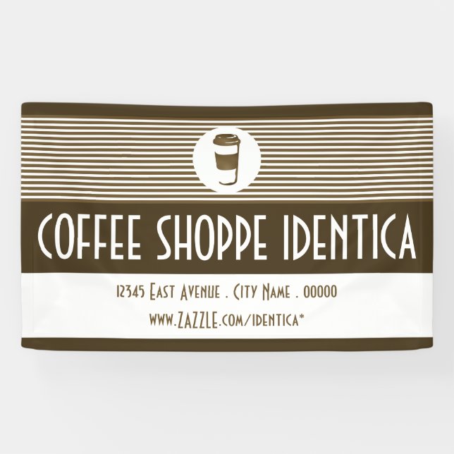 pancarta de café para ir a una taza de café (Horizontal)