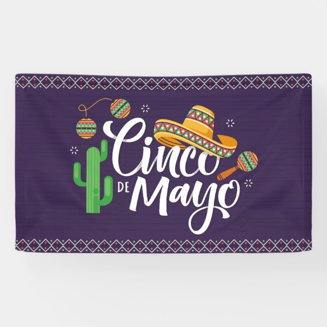 Pancarta de Cinco De Mayo (Horizontal)