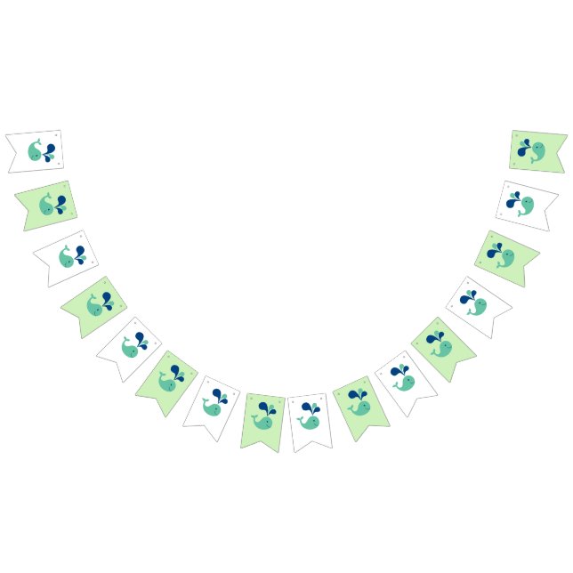 Pancarta de cumpleaños de ballena con espinas extr (Todo)