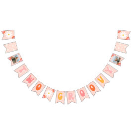 Pancarta de cumpleaños de dos Groovy | Decoración