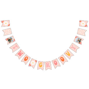 Pancarta de cumpleaños de dos Groovy   Decoración 