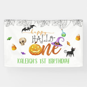 Pancarta de cumpleaños de Halloween